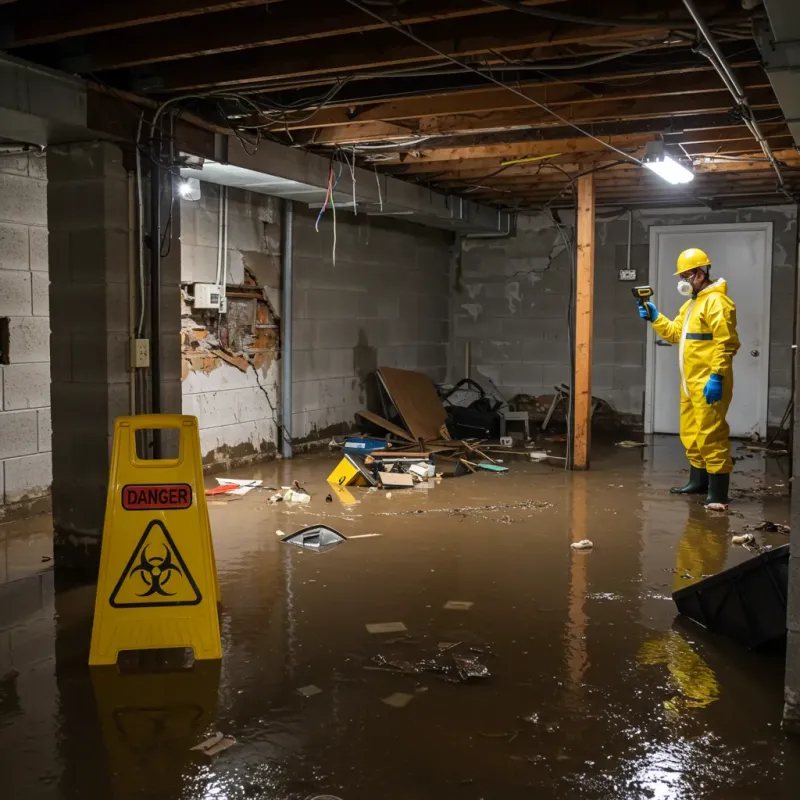 Flooded Basement Electrical Hazard in Waipahu, HI Property